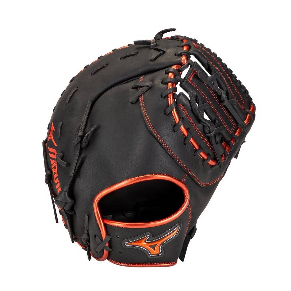 Catchers Mitt Mizuno Baseball MVP Prime SE First Base 12.5" - Homem - Pretas/Vermelhas - ULBVR6294